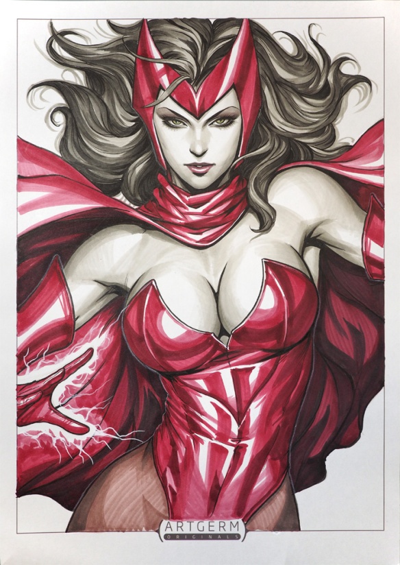 Scarlet Witch Commission by Artgerm